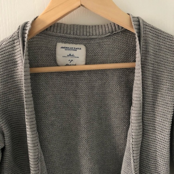 AMERICAN eagle 3/4 sleeve open knitted cardigan  S - Picture 2 of 8